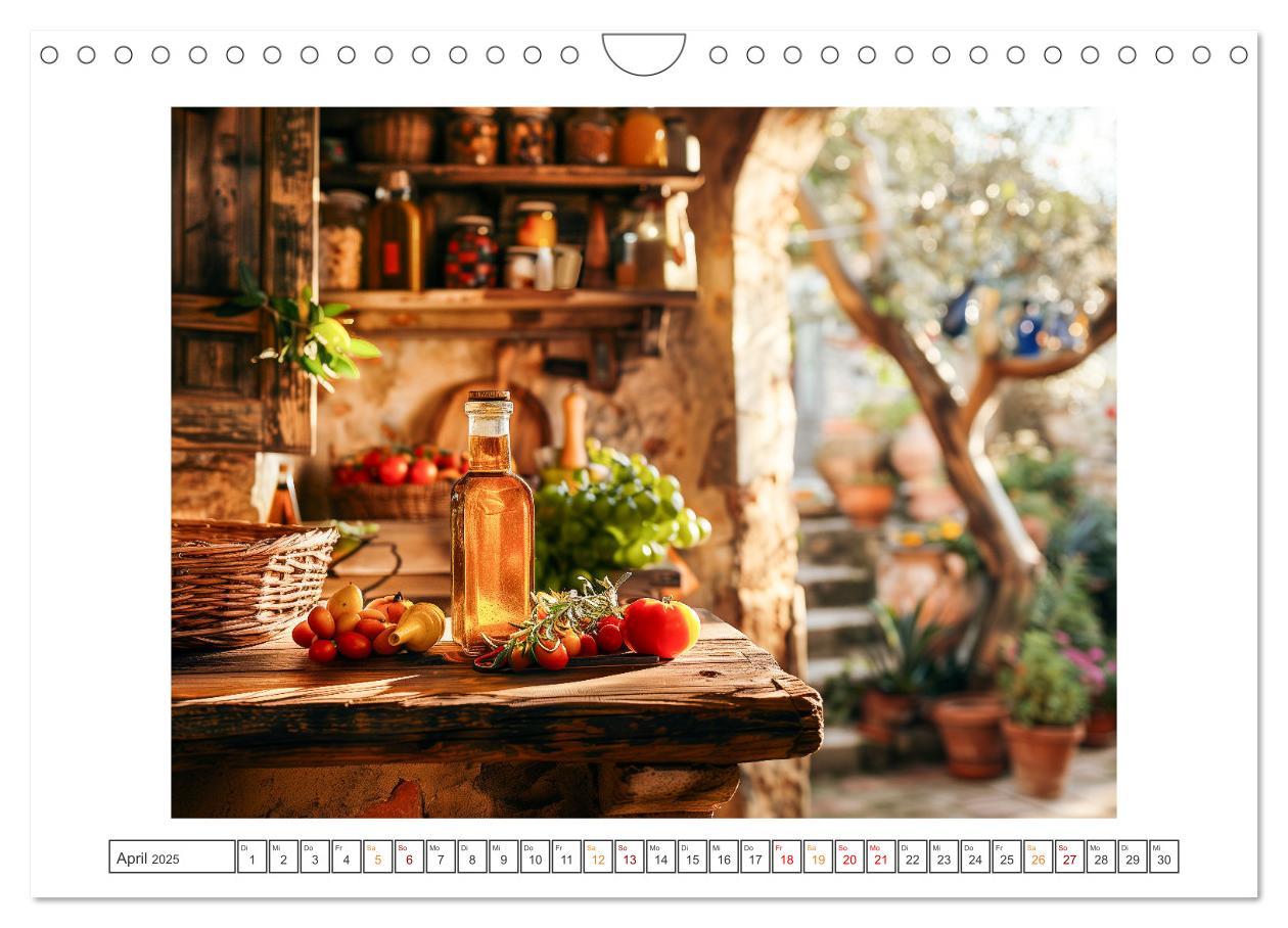 Bild: 9783383809750 | Mediterrane Küche (Wandkalender 2025 DIN A4 quer), CALVENDO...