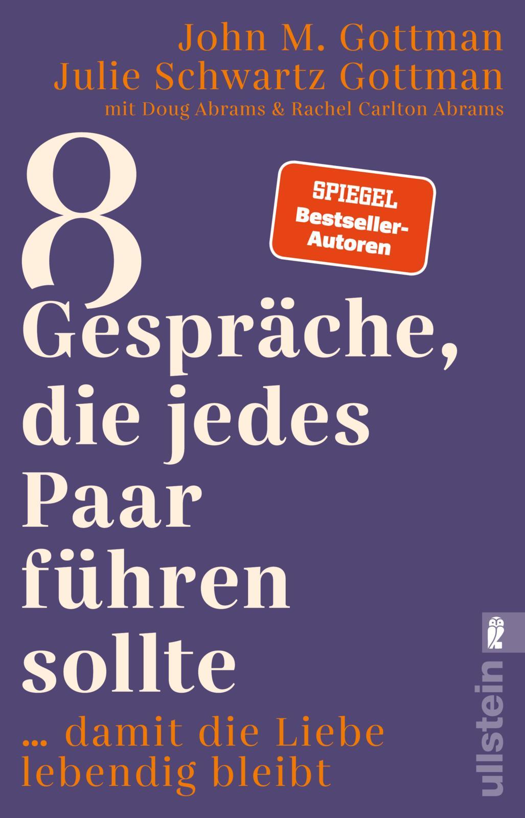 Cover: 9783548068312 | 8 Gespräche, die jedes Paar führen sollte ... | Gottman (u. a.) | Buch