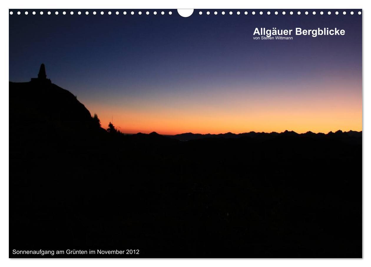 Cover: 9783435837892 | Allgäuer Bergblicke (Wandkalender 2025 DIN A3 quer), CALVENDO...