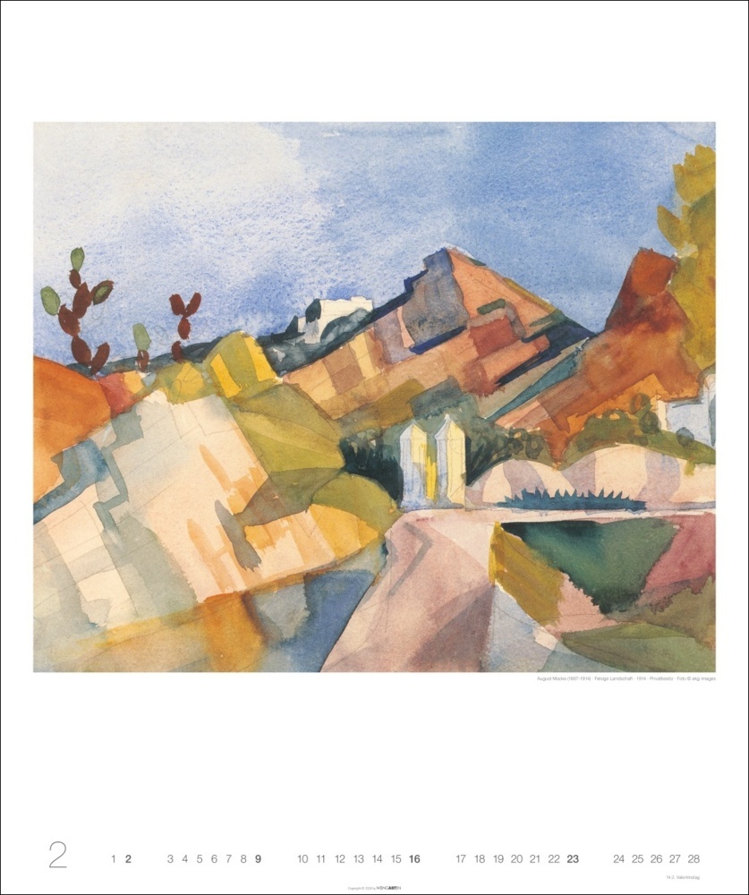 Bild: 9783839900826 | Die Tunisreise Edition Kalender 2025 | Paul/Macke, August Klee | 14 S.