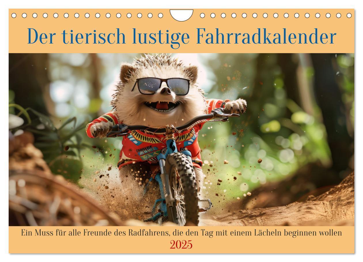 Cover: 9783457154311 | Der tierisch lustige Fahrradkalender (Wandkalender 2025 DIN A4...