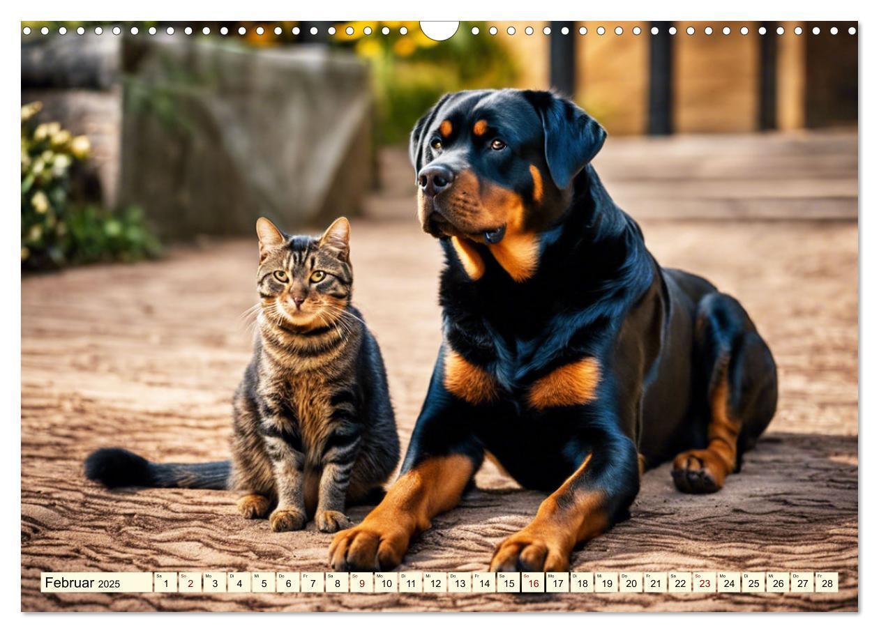 Bild: 9783457128688 | Rottweiler - die Beschützer (Wandkalender 2025 DIN A3 quer),...