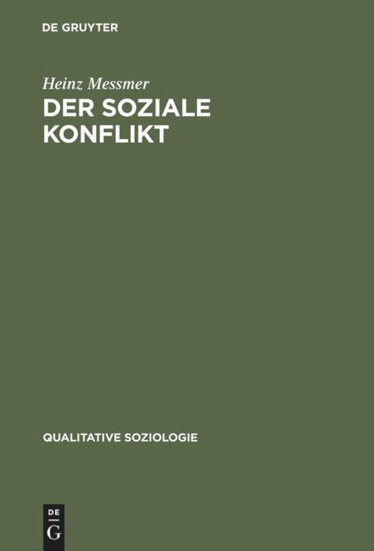 Cover: 9783828202474 | Der soziale Konflikt | Heinz Messmer | Buch | Deutsch | 2003