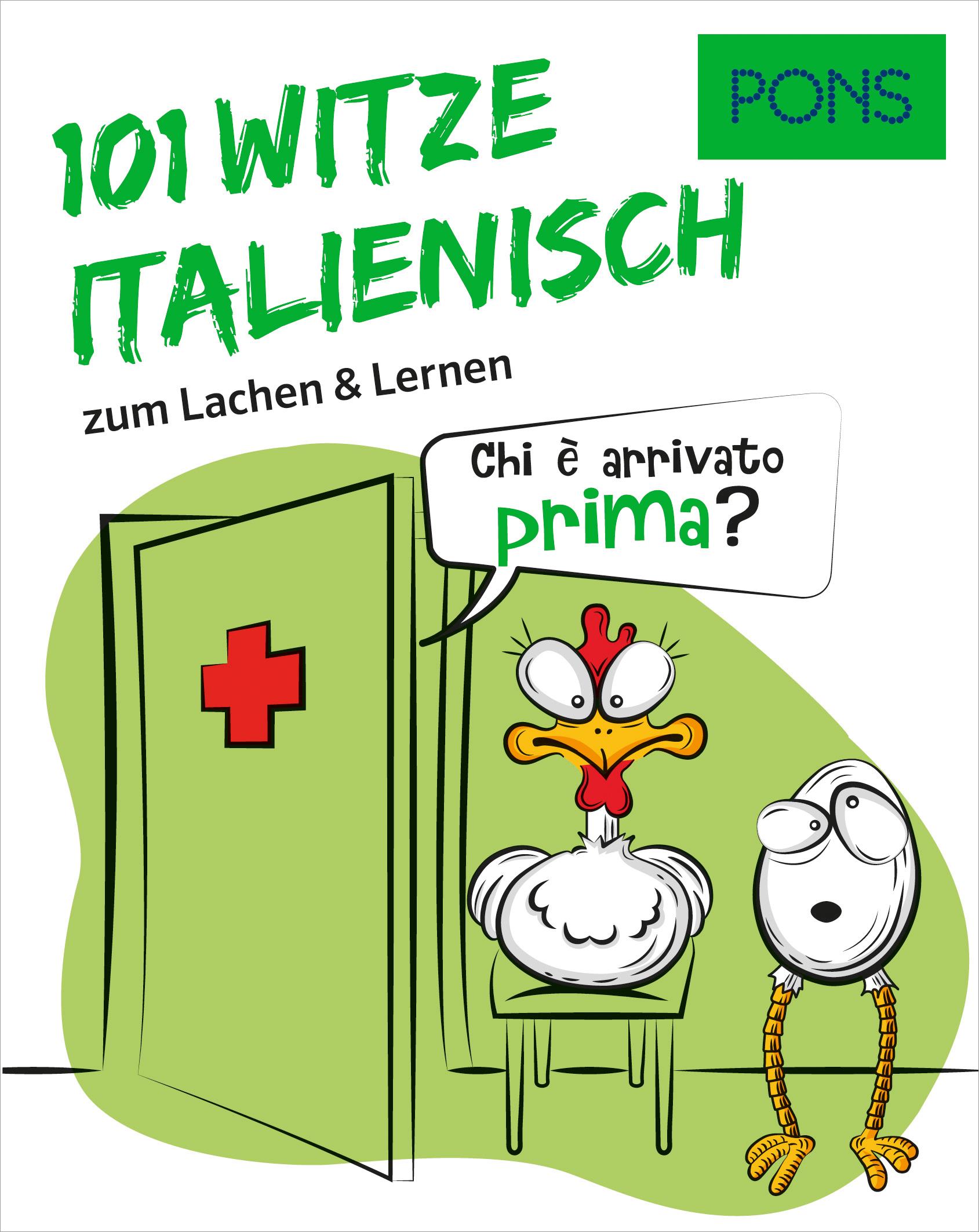 Cover: 9783125623439 | PONS 101 Witze Italienisch | zum Lachen &amp; Lernen | Taschenbuch | 2021