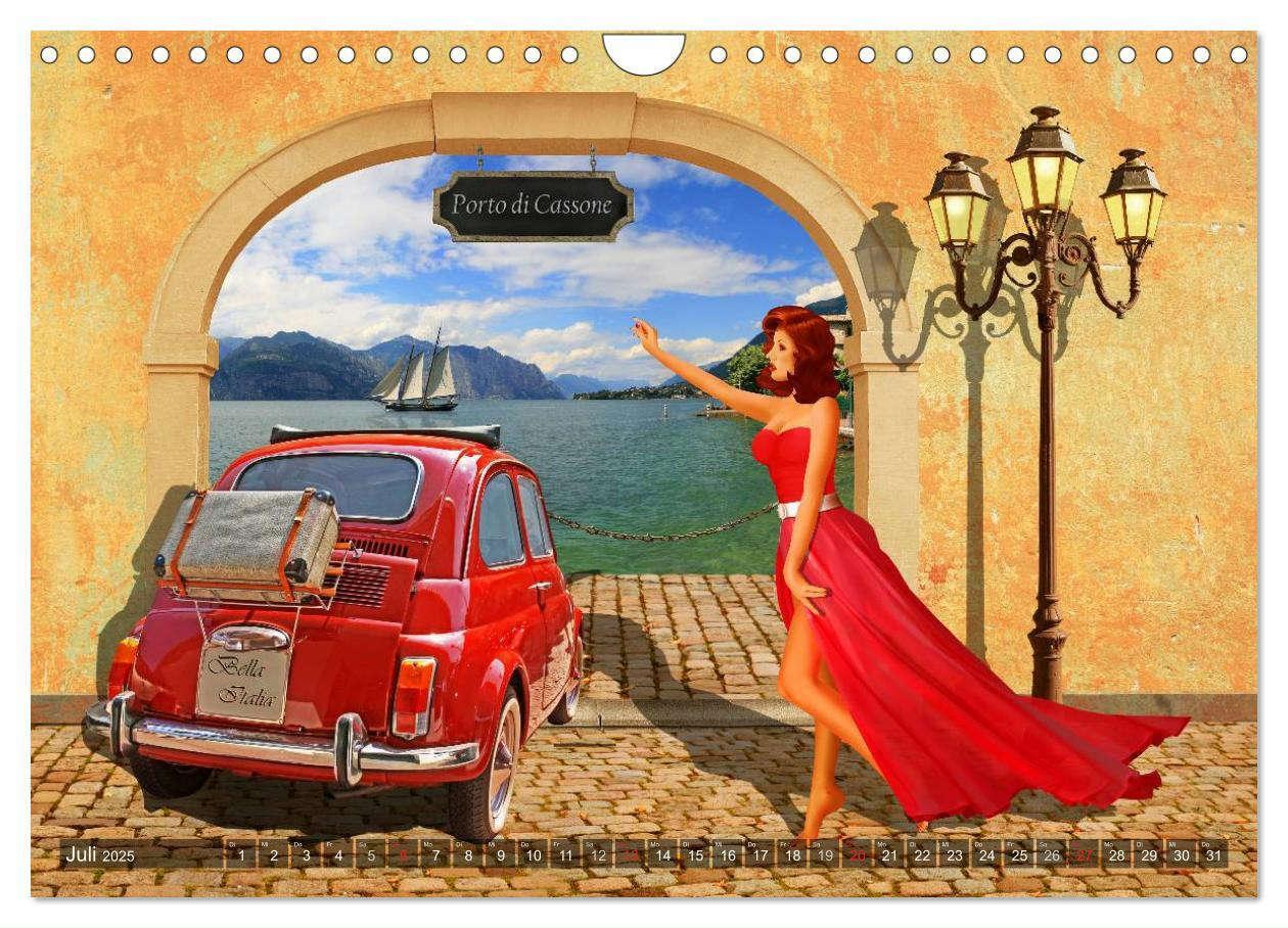 Bild: 9783435473793 | Oldtimer und Pin-Up Girls by Mausopardia (Wandkalender 2025 DIN A4...