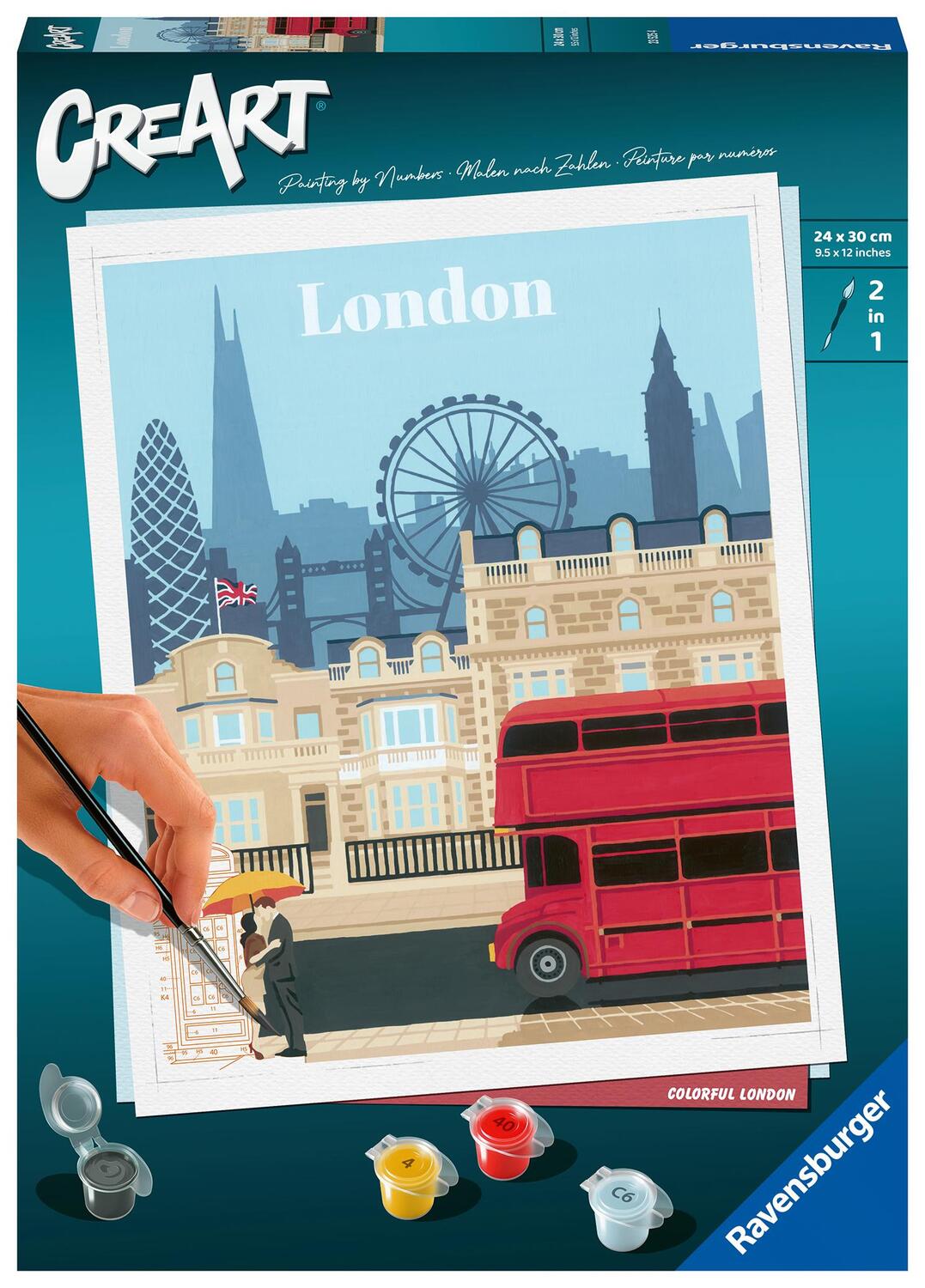 Cover: 4005556235254 | Ravensburger CreArt - Malen nach Zahlen 23525 - Colorful London -...