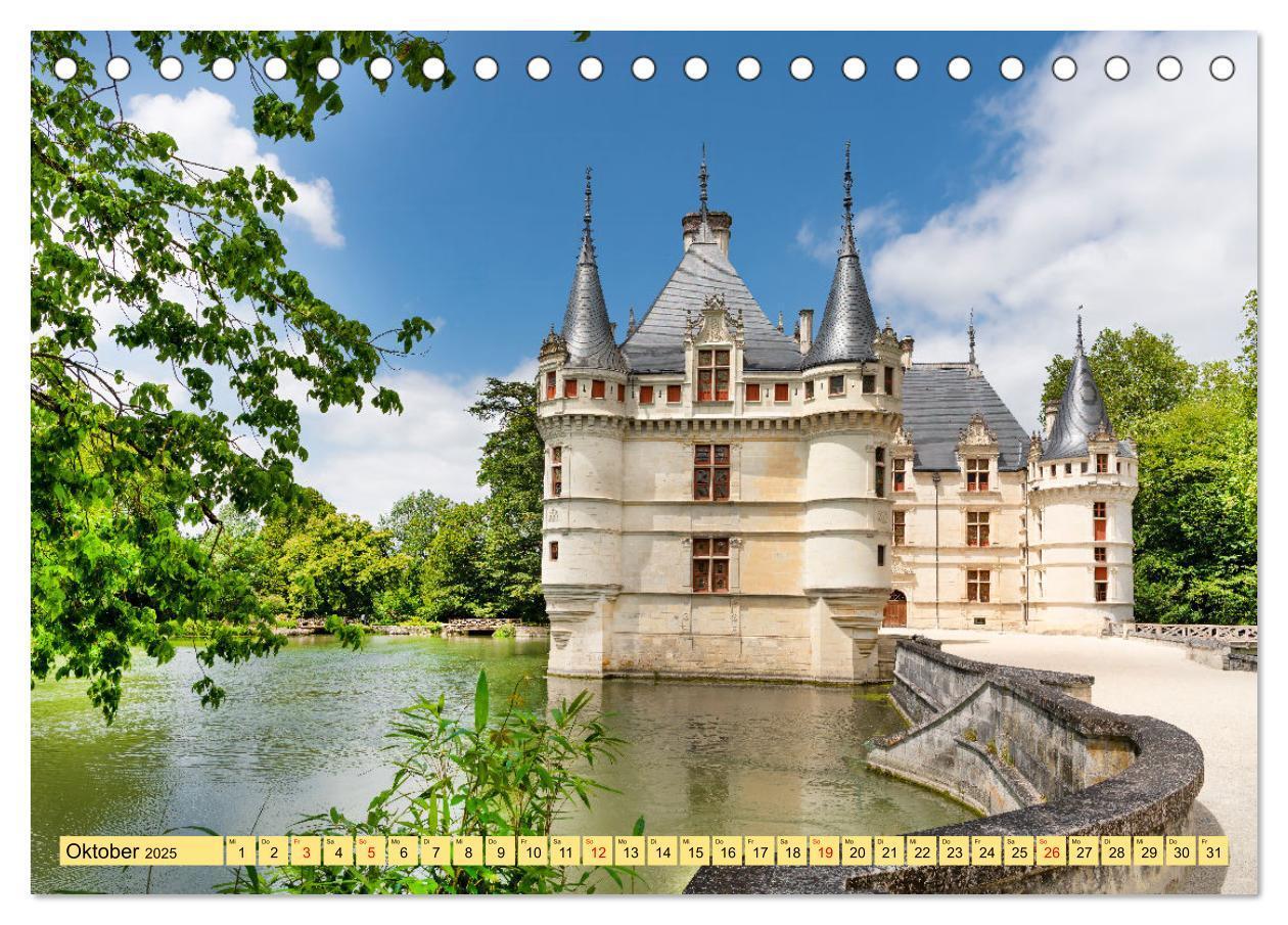 Bild: 9783383800429 | Châteaux. Im Tal der Loire (Tischkalender 2025 DIN A5 quer),...