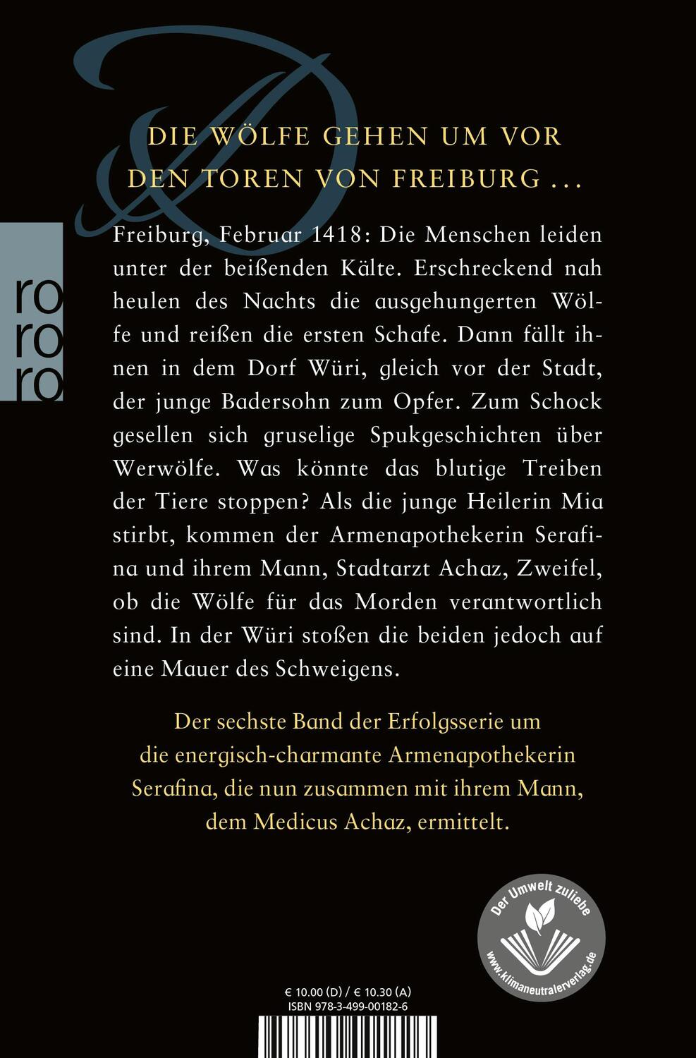 Rückseite: 9783499001826 | Die Wölfe vor den Toren | Historischer Kriminalroman | Astrid Fritz