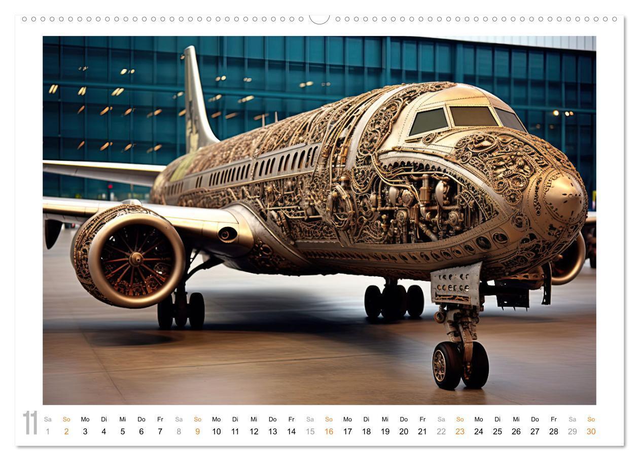 Bild: 9783383900167 | Steampunk Luftfahrt (Wandkalender 2025 DIN A2 quer), CALVENDO...