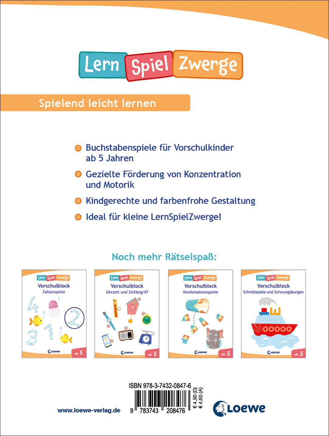 Rückseite: 9783743208476 | Die neuen LernSpielZwerge - ABC-Spiele | Annette Neubauer | Buch