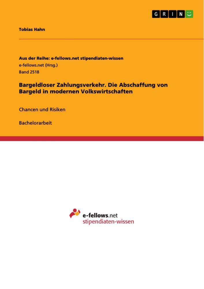 Cover: 9783668522985 | Bargeldloser Zahlungsverkehr. Die Abschaffung von Bargeld in...