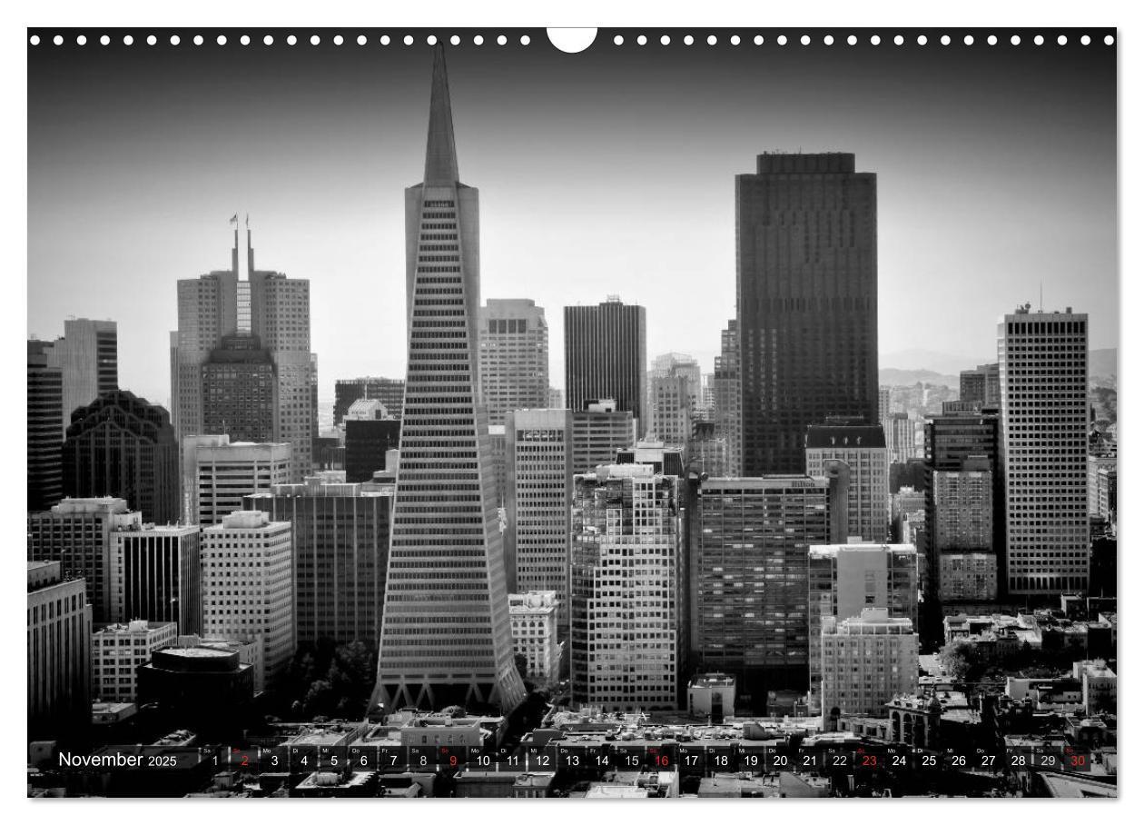 Bild: 9783435580965 | SAN FRANCISCO Monochrome Ansichten (Wandkalender 2025 DIN A3 quer),...