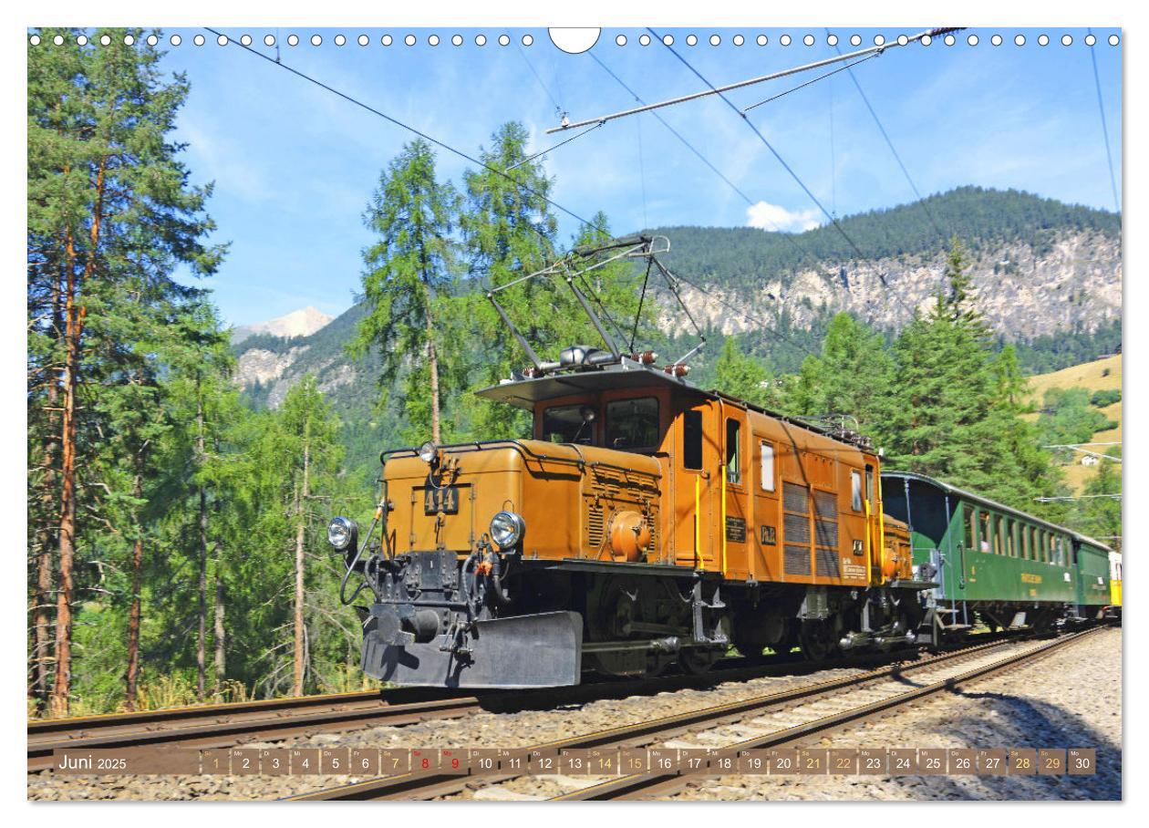 Bild: 9783457140369 | Im Zug durch Schweizer Berge (Wandkalender 2025 DIN A3 quer),...