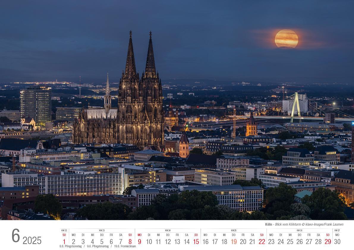 Bild: 9783965352247 | Köln 2025 Bildkalender A3 quer, spiralgebunden | Holger Klaes | 2025