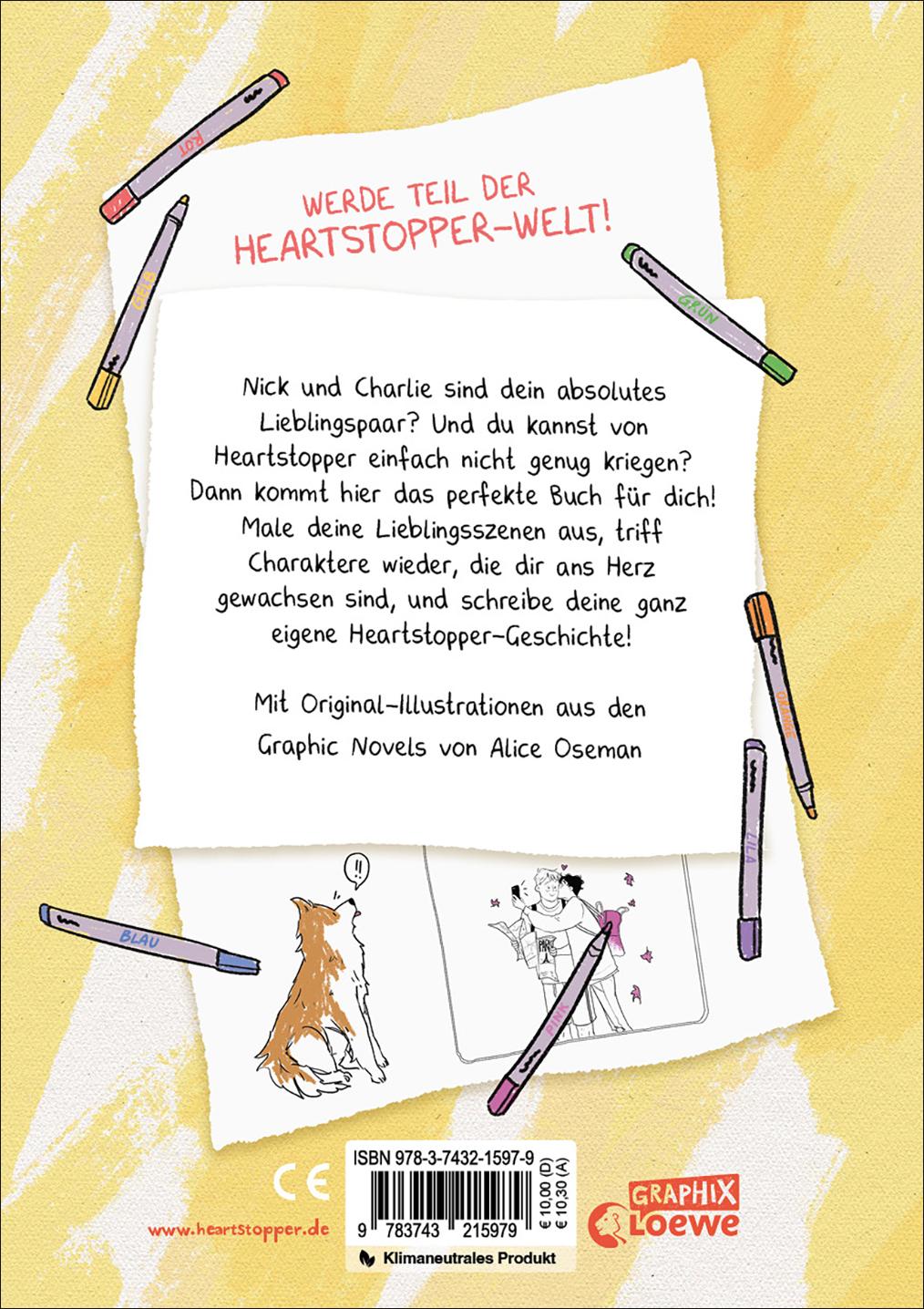 Rückseite: 9783743215979 | Heartstopper - Das offizielle Malbuch | Alice Oseman | Taschenbuch