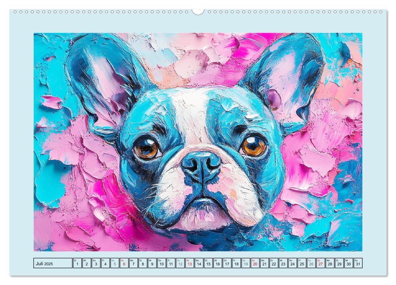 Bild: 9783457200834 | Hunde Paintings. Moderne Portraits in Öloptik (Wandkalender 2025...