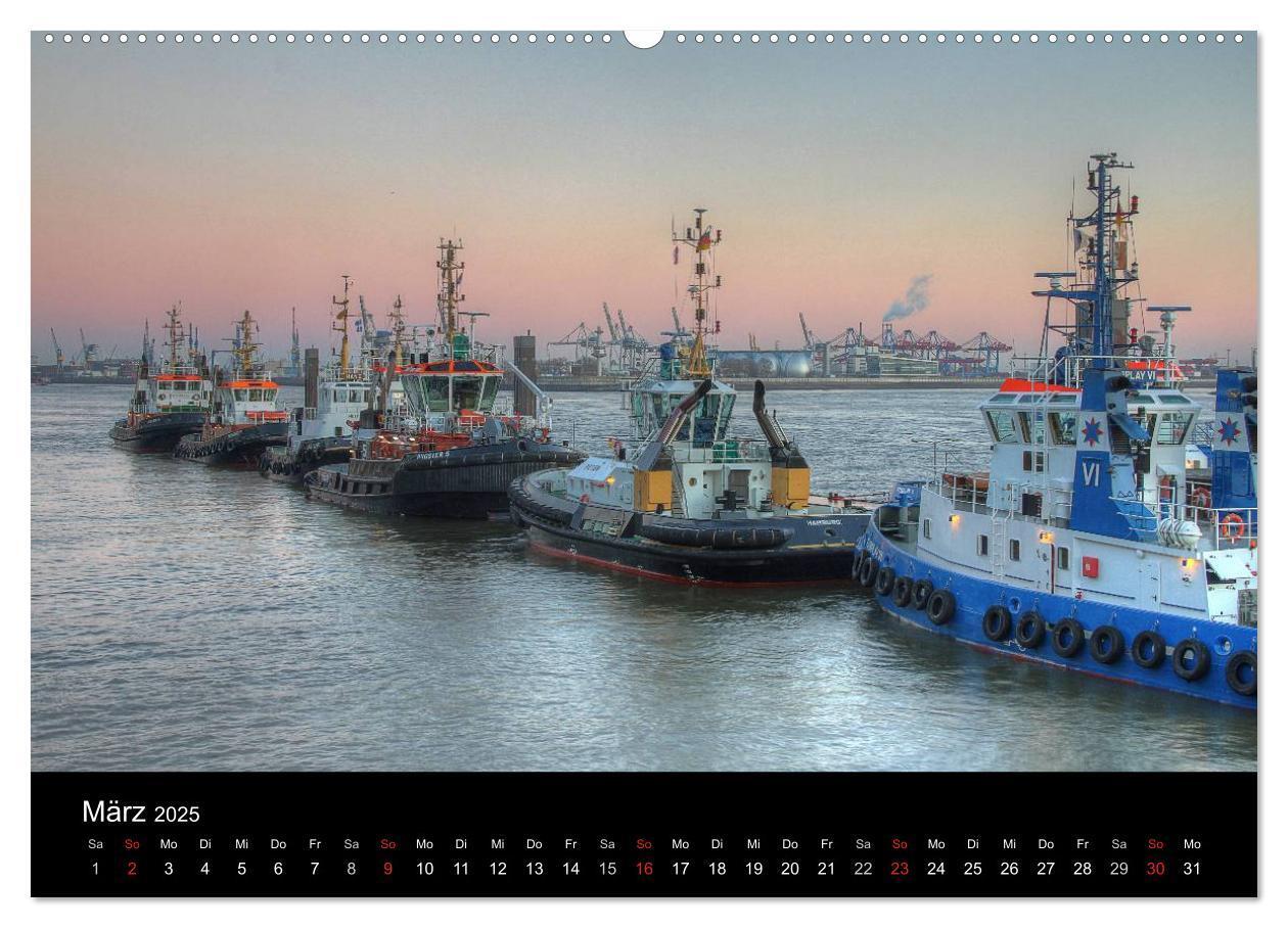 Bild: 9783435759255 | Hamburg (Wandkalender 2025 DIN A2 quer), CALVENDO Monatskalender