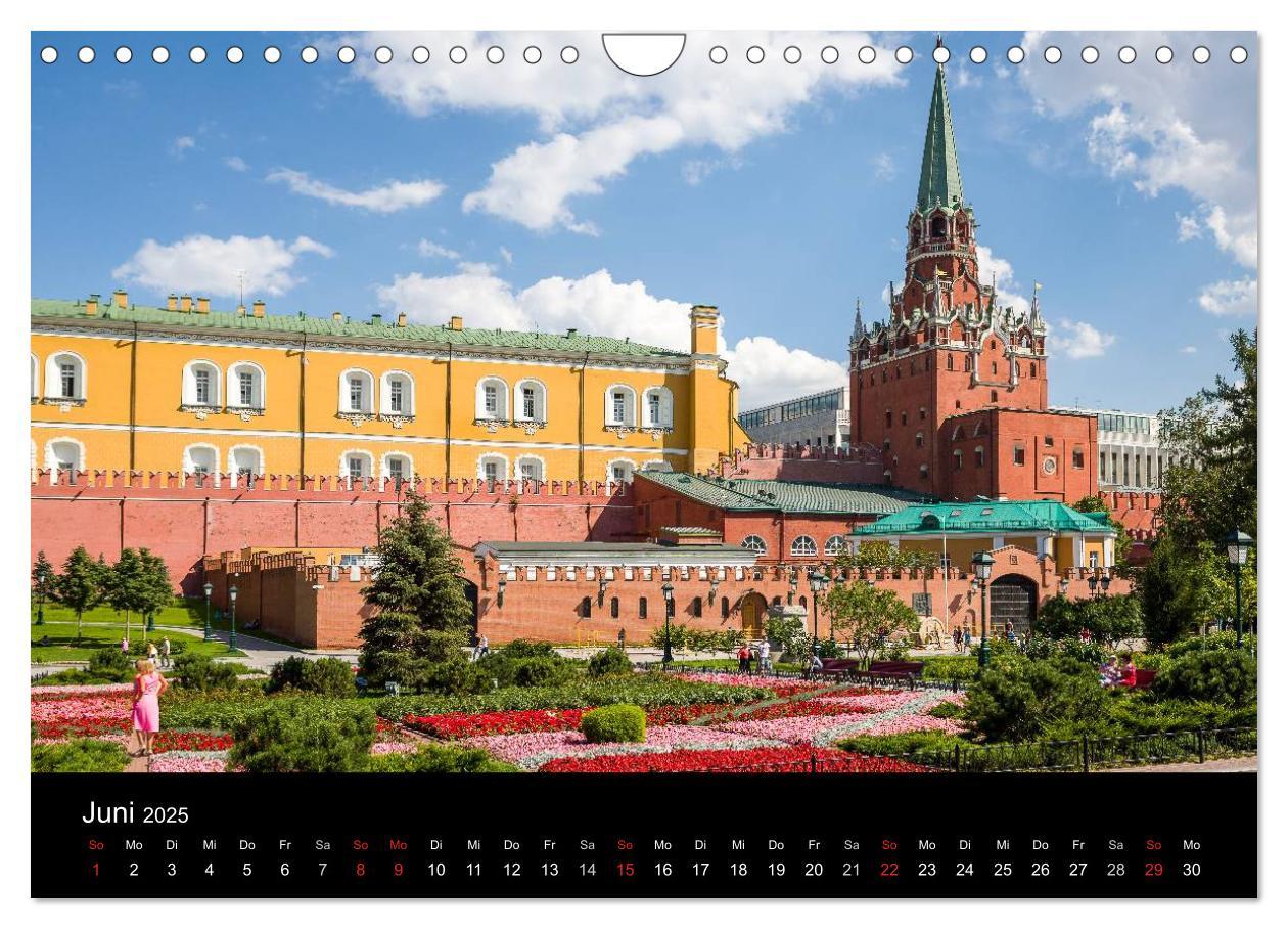 Bild: 9783435644537 | Moskau 2025 (Wandkalender 2025 DIN A4 quer), CALVENDO Monatskalender