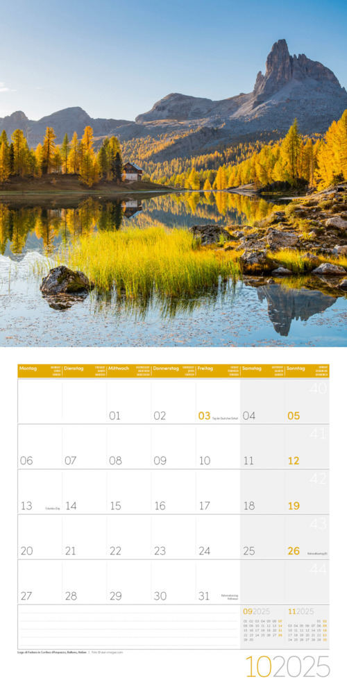 Bild: 9783838445144 | Alpen Kalender 2025 - 30x30 | Ackermann Kunstverlag | Kalender | 28 S.