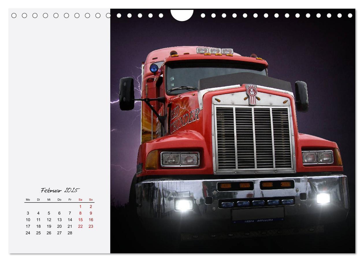 Bild: 9783435338702 | Langhauber. Coole Trucks in den USA (Wandkalender 2025 DIN A4...