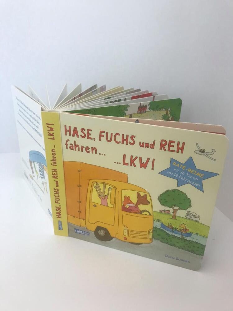 Bild: 9783551171009 | Hase, Fuchs und Reh fahren ... LKW! | Dunja Schnabel | Buch | 36 S.