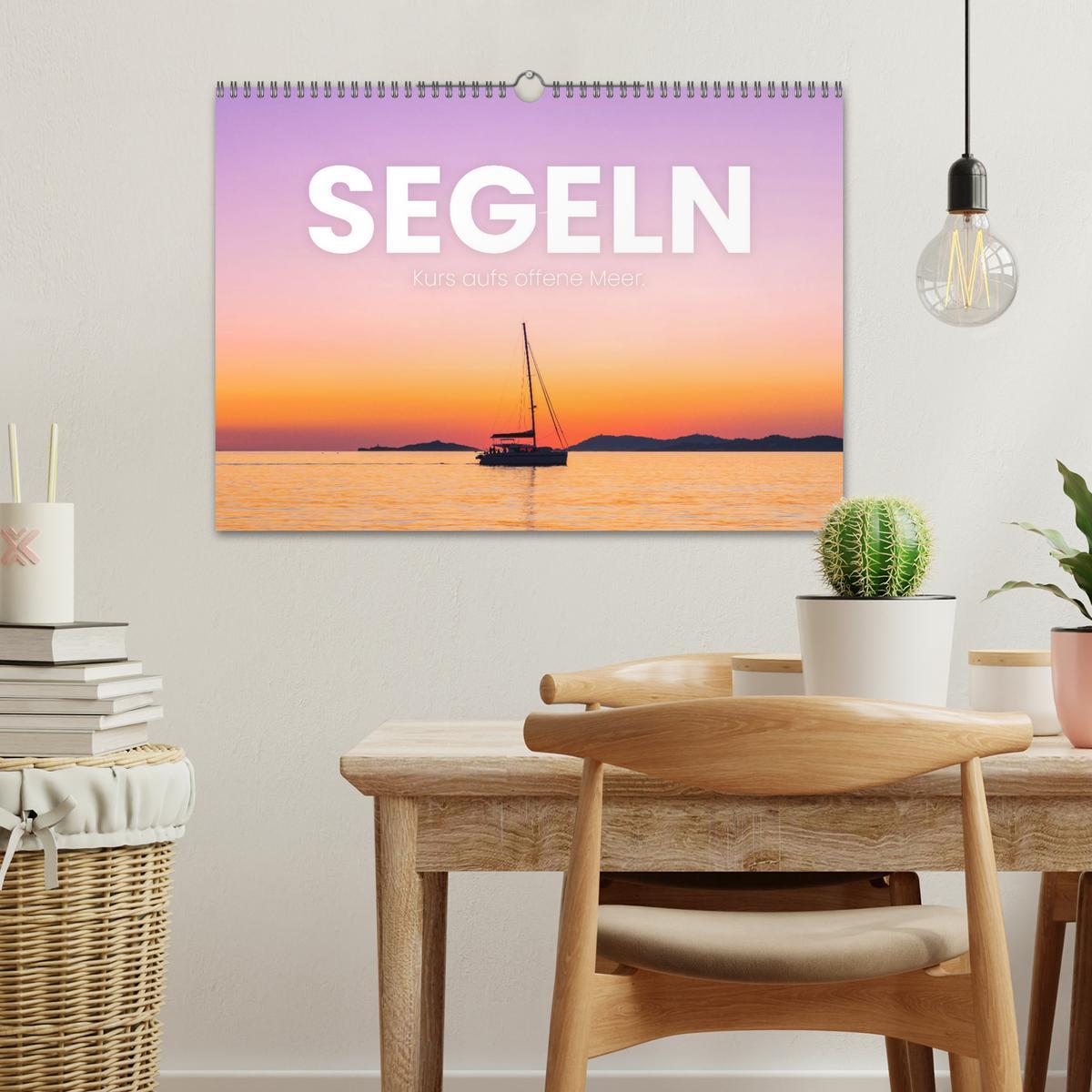 Bild: 9783435003402 | Segeln - Kurs aufs offene Meer. (Wandkalender 2025 DIN A3 quer),...