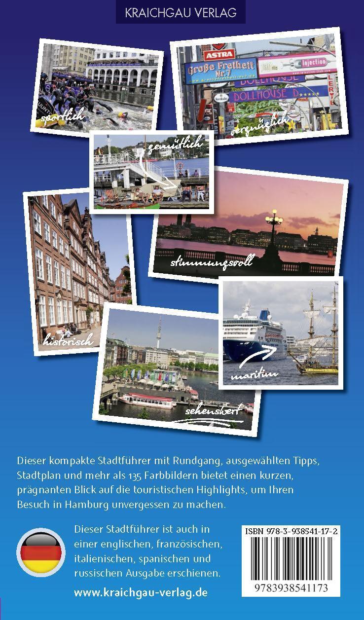 Rückseite: 9783938541173 | Stadtführer Hamburg deutsch | Freie und Hansestadt Hamburg | Kootz