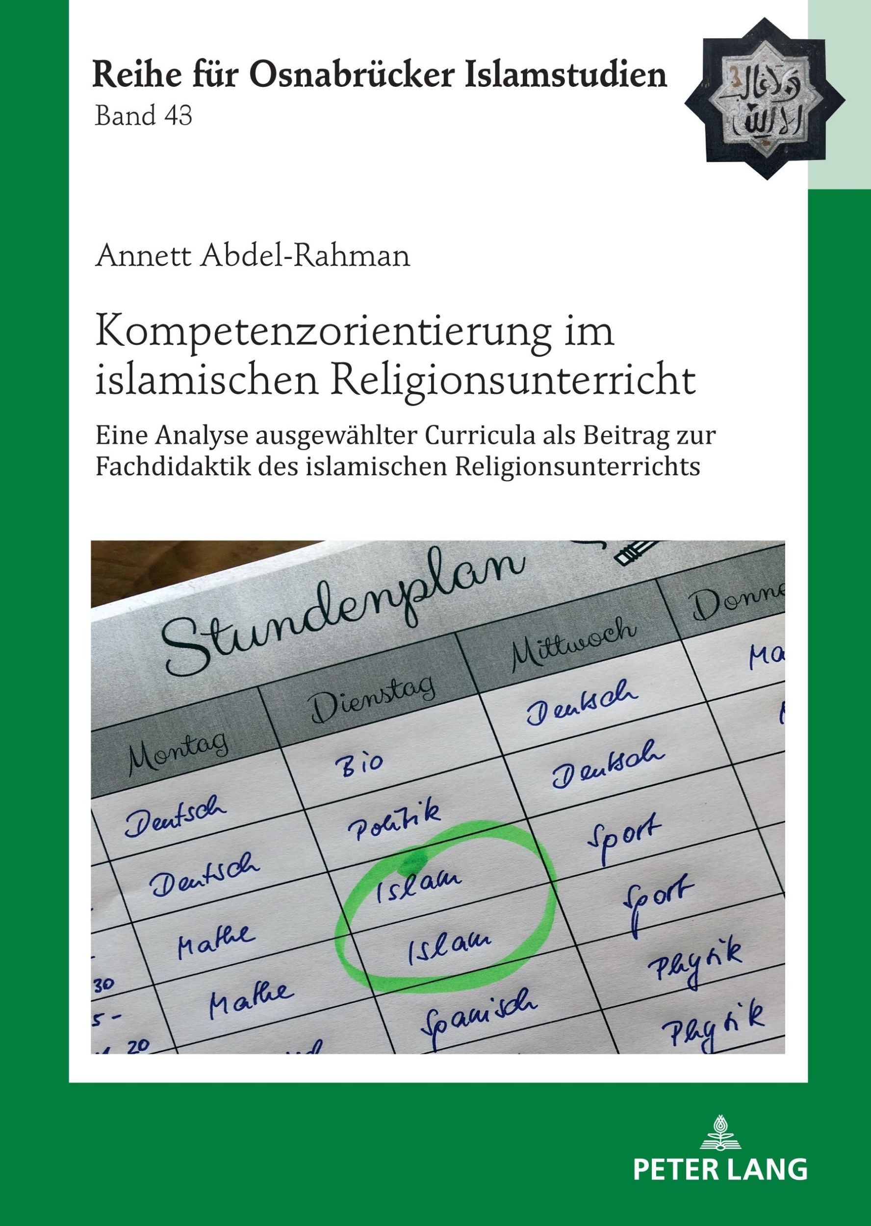 Cover: 9783631872864 | Kompetenzorientierung im islamischen Religionsunterricht | Buch | 2022