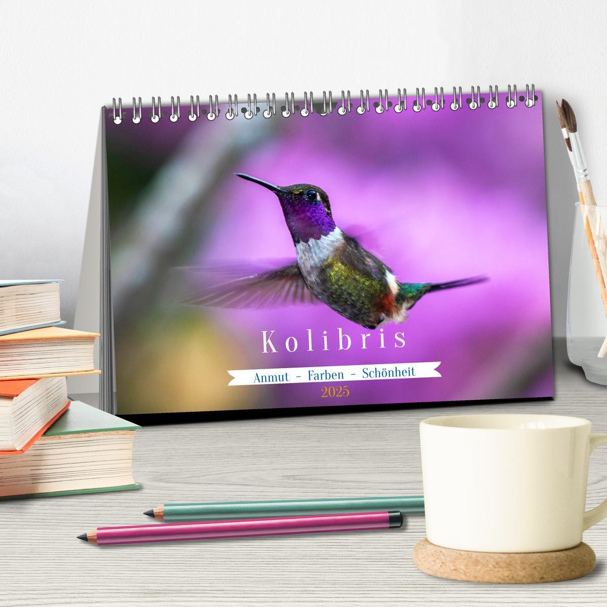 Bild: 9783435428588 | Kolibris; Anmut, Schönheit, Farben (Tischkalender 2025 DIN A5...