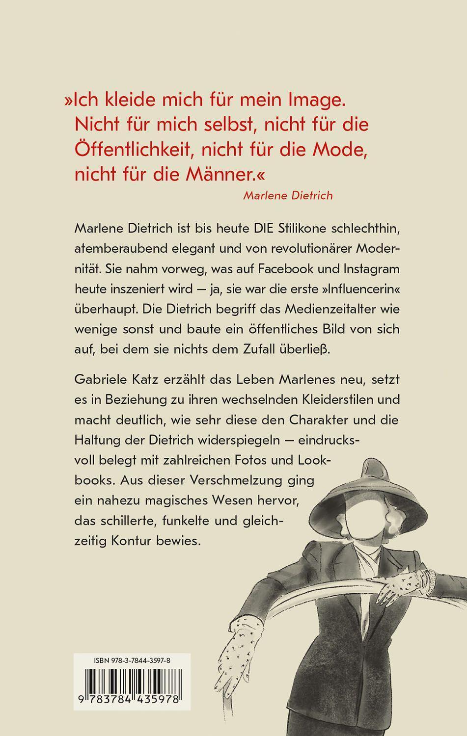 Bild: 9783784435978 | Marlene Dietrich | Die Kleider ihres Lebens | Gabriele Katz | Buch