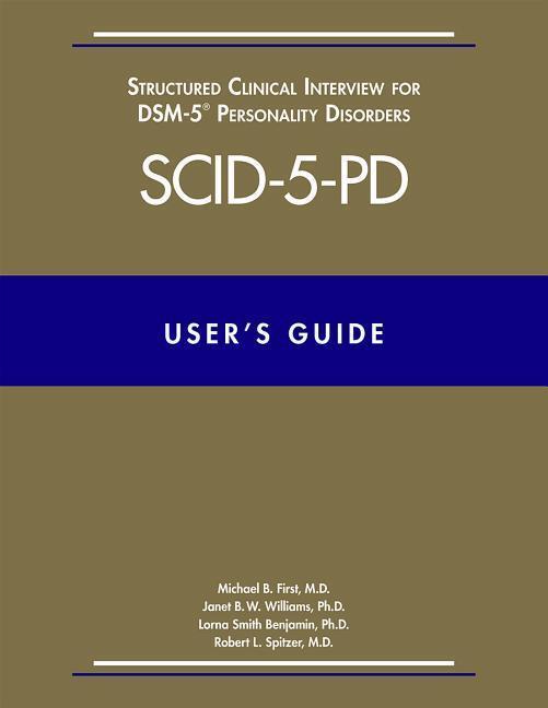 Cover: 9781585624751 | User's Guide for the Structured Clinical Interview for DSM-5...