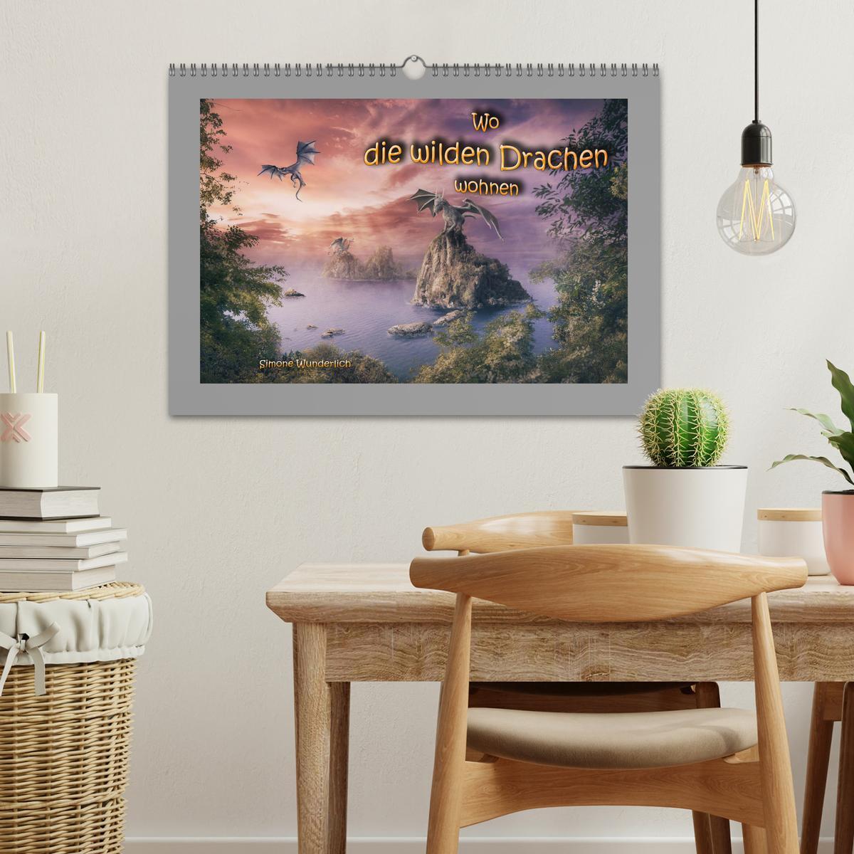 Bild: 9783383987274 | Wo die wilden Drachen wohnen (Wandkalender 2025 DIN A3 quer),...