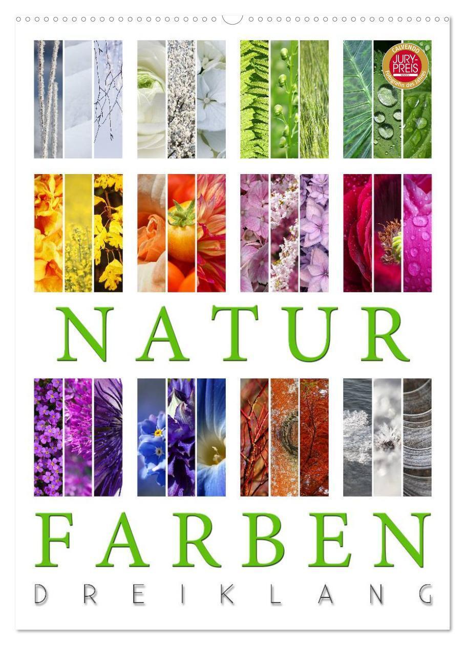 Cover: 9783457046609 | Natur Farben Dreiklang (Wandkalender 2025 DIN A2 hoch), CALVENDO...