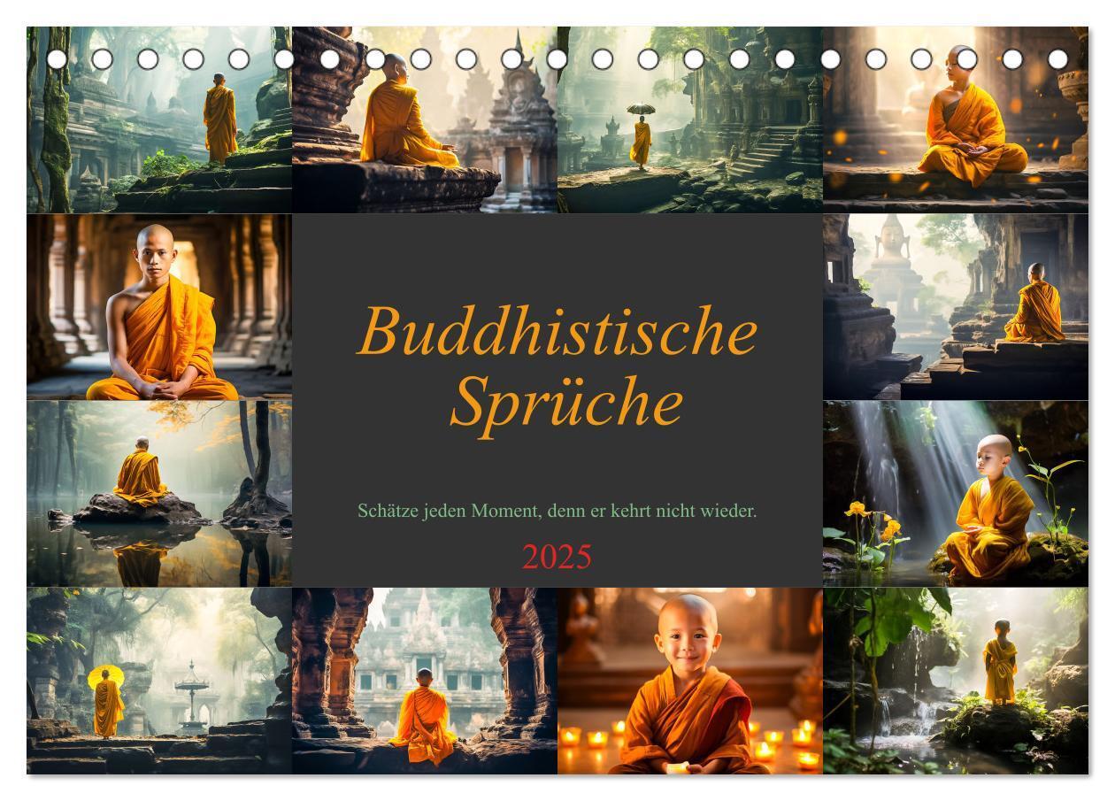 Cover: 9783383775147 | Buddhistische Sprüche (Tischkalender 2025 DIN A5 quer), CALVENDO...