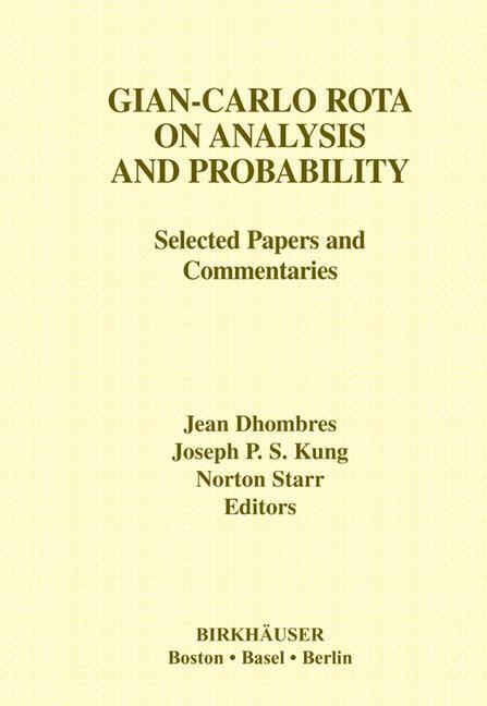 Cover: 9781461274025 | Gian-Carlo Rota on Analysis and Probability | Jean Dhombres | Buch