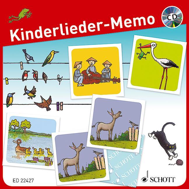 Cover: 9783795709198 | Kinderlieder-Memo | Martin Bernhard | Spiel | Buch + CD | ED 22427