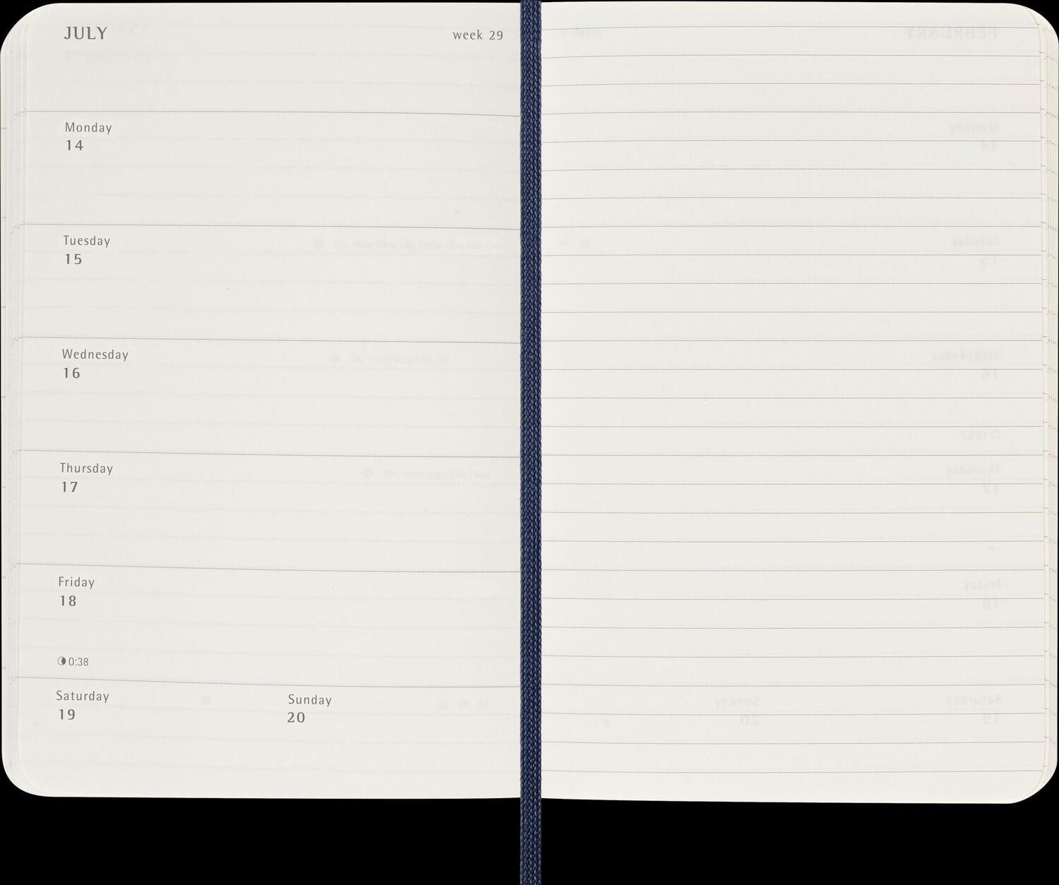 Bild: 8056999270360 | Moleskine 12 Monate Wochen Notizkalender 2025, Pocket/A6, 1 Wo = 1...