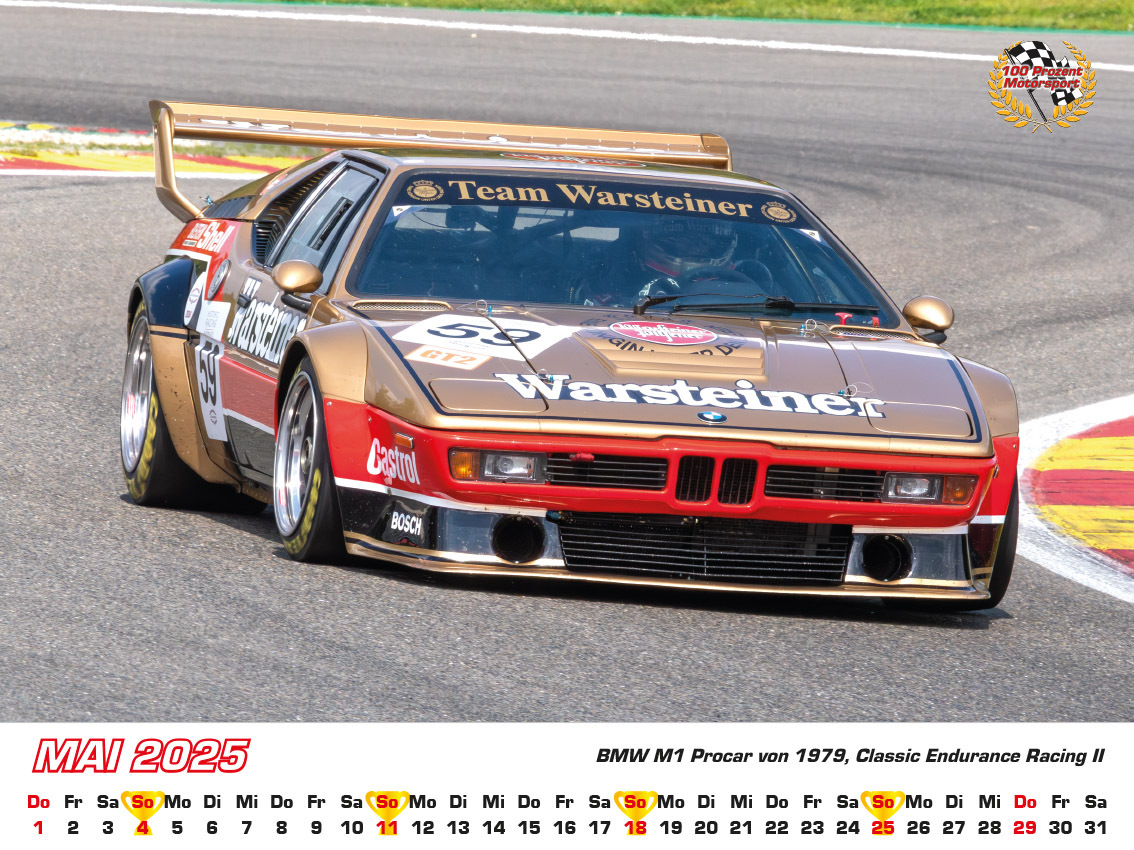 Bild: 9783948794743 | BMW im Rennsport Kalender 2025 | Frank Pommer | Kalender | Deutsch