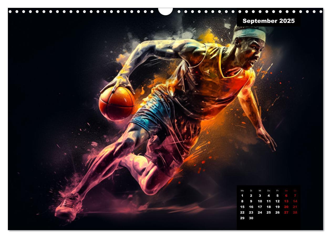 Bild: 9783383904974 | Faszination Basketball (Wandkalender 2025 DIN A3 quer), CALVENDO...