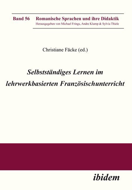 Cover: 9783838209180 | Selbstständiges Lernen im lehrwerkbasierten Französischunterricht