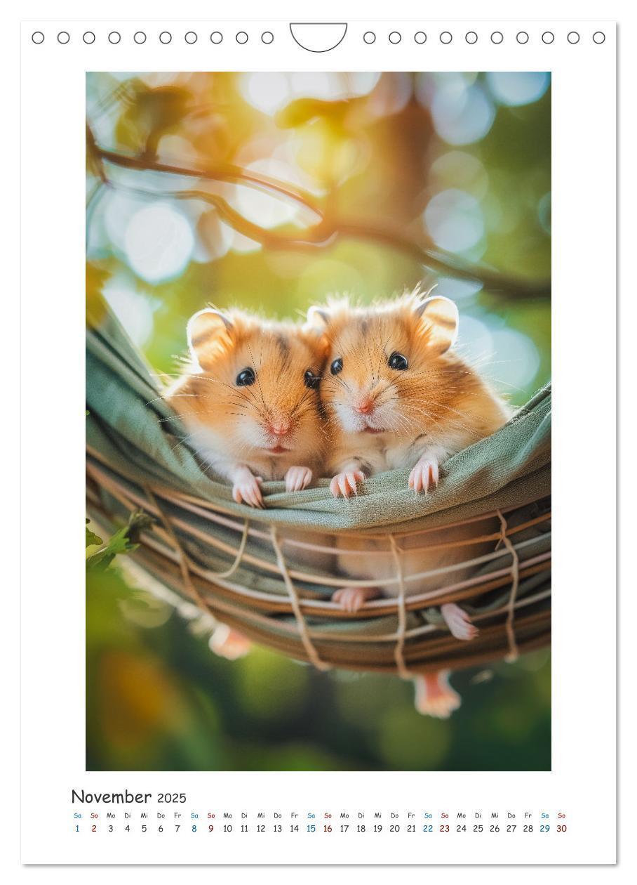 Bild: 9783435071142 | Lustige kleine Hamster (Wandkalender 2025 DIN A4 hoch), CALVENDO...