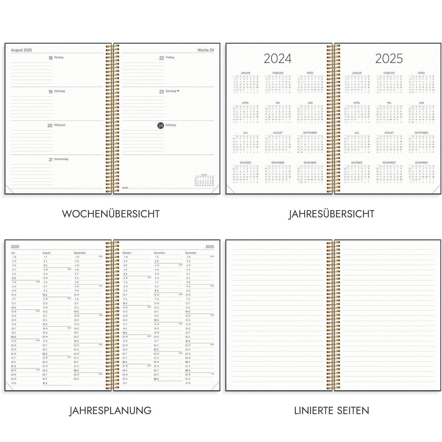 Bild: 7340188003336 | Burde Organizer &amp; Notes Schülerkalender 2024/2025 | Buch | Deutsch