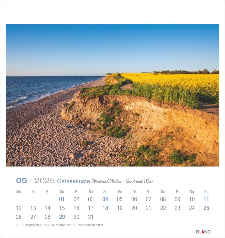 Bild: 9783964023308 | Ostseeküste Postkartenkalender 2025 - Wind und Wellen - Sand und Meer