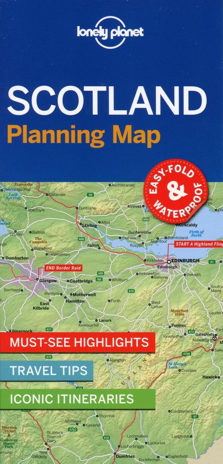 Cover: 9781788686051 | Scotland Planning Map | Planet Lonely | (Land-)Karte | Englisch | 2019