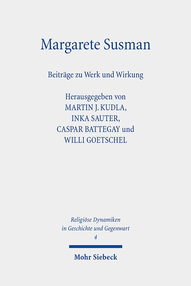 Cover: 9783161634147 | Margarete Susman | Beiträge zu Werk und Wirkung | Kudla (u. a.) | Buch