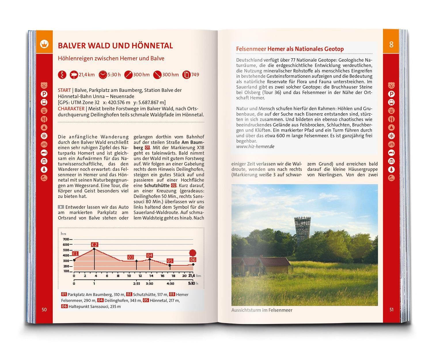 Bild: 9783991211877 | KOMPASS Wanderführer Sauerland mit Rothaarsteig, 50 Touren | Buch