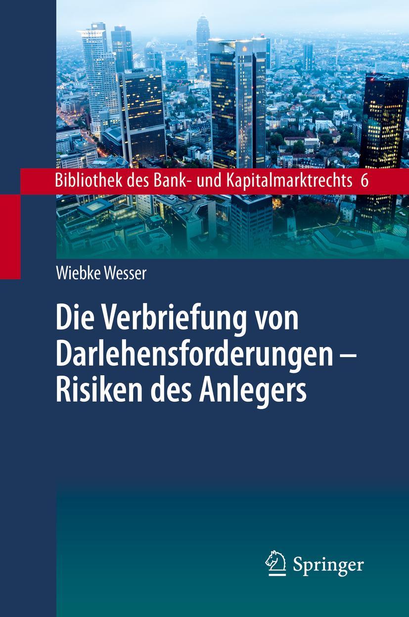 Cover: 9783662588123 | Die Verbriefung von Darlehensforderungen - Risiken des Anlegers | Buch