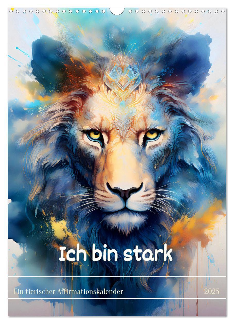 Cover: 9783457164464 | Ich bin stark - Ein tierischer Affirmationskalender (Wandkalender...