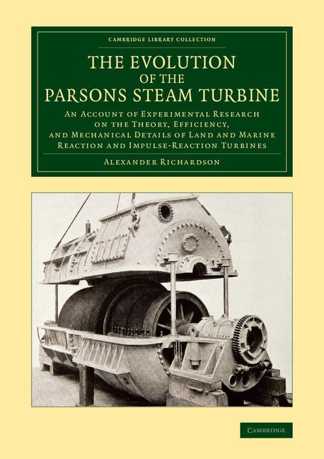 Cover: 9781108070089 | The Evolution of the Parsons Steam Turbine | Alexander Richardson