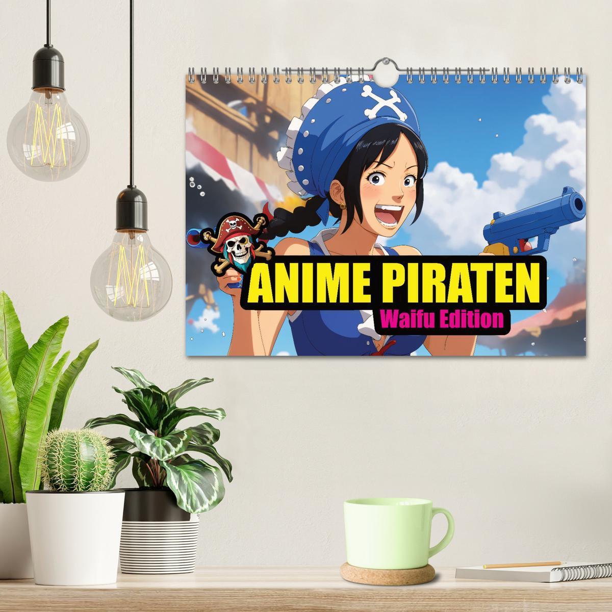 Bild: 9783383787935 | Anime Piraten - Waifu Edition (Wandkalender 2025 DIN A4 quer),...